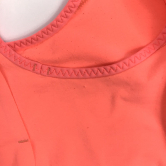 Lululemon Women's Sz 4 Run Split Singlet Sleeveless Scoop Neck Tank Orange Coral - Picture 7 of 12